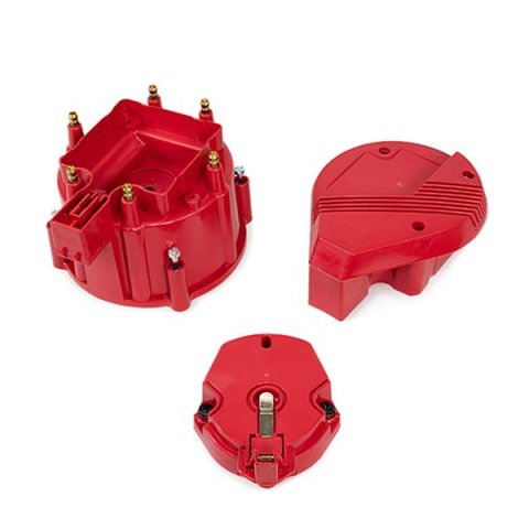 Top Street Performance Distributor Cap and Rotor Kits JM6952GY HEI DISTRIBUTOR CAP & ROTOR KIT - SUPER CAP, COIL COVER, ROTOR, V6/I6 ENGINE, GRAY