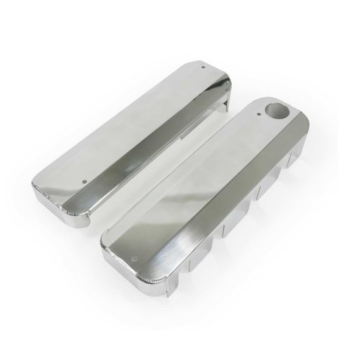 Top Street Performance LS Ignition Coil Covers JM8081-7P Covers, LS, Aluminum, Polished, Chevrolet, Small Block LS, Pair