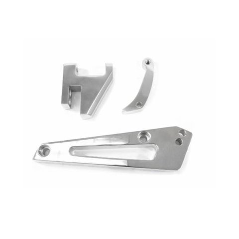 Top Street Performance Alternator Brackets JM9104P ALUMINUM ALTERNATOR BRACKET KIT - CHEVY BB, SHORT WATER PUMP, DRIVER SIDE, POLISHED