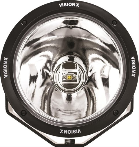 Vision X LED Cannon Series Auxiliary Lights 9907550 Lights, Canon Series, Driving, 8.7 in.Round, Black Housing, Clear Lens, 100 watts, Each