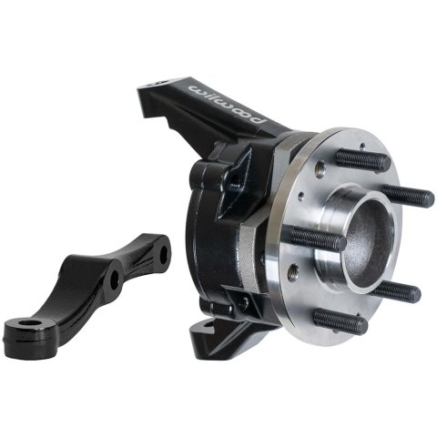 Wilwood Mustang II Aluminum ProSpindle Kits for 1974-1978 MUSTANG II, 1971-1980 PINTO - 830-17728 Spindle, Forged ProSpindle, Lowered Ride Height, 2.00 in. Drop, Black E-coated, Front Left or Right, Ford, Each