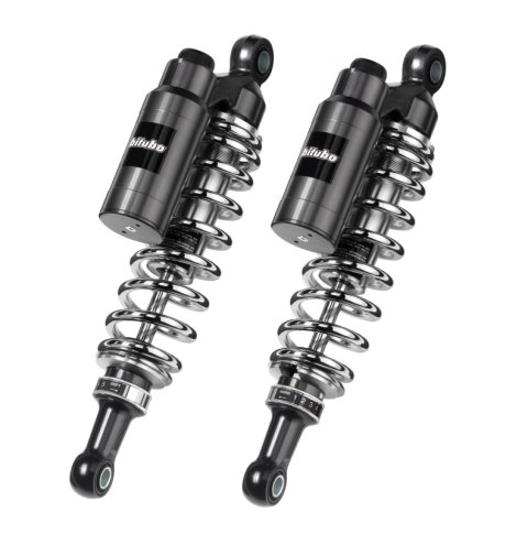 Bitubo WMT0 Twinshocks Adj.: Spring Preload, Reb., Comp., Length 331mm, Piggyback Tank Chr Edition