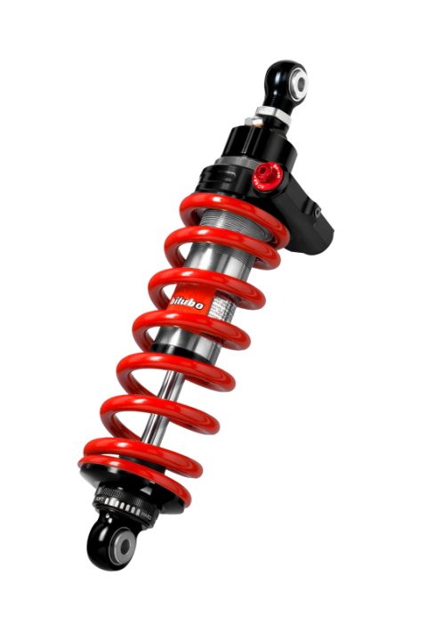 Bitubo XZEV Monoshocks Adjustable: Hydraulic Spring Preload, Rebound, Length, Red Spring