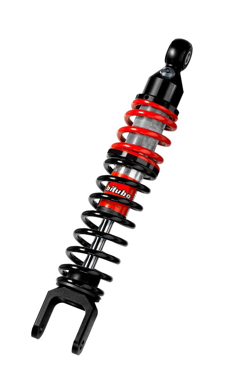 Bitubo YXX0 Monoshock Rear Adjustable: Spring Preload, Red And Black Springs