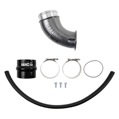 Wehrli 01-04 Duramax LB7 4in High Flow Intake Horn - Bengal Silver