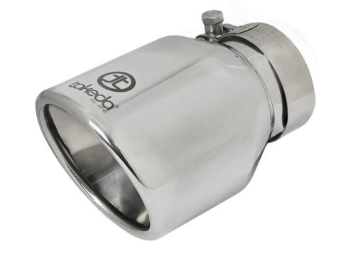 aFe Takeda Universal Exhaust Tip 2-1/2 IN Inlet x 4 IN Outlet x 6 IN L- Polished