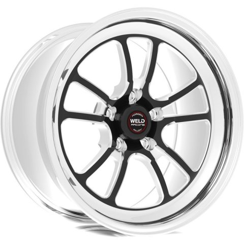 Weld S70 18x12 / 5x4.75 BP / 8.6in. BS Black Wheel (High Pad) - Non-Beadlock