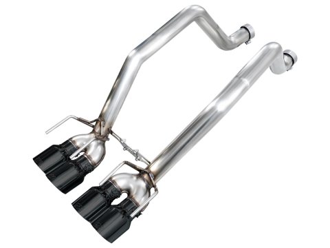 AWE Tuning Exhaust Systems 3020-43606 Track Edition Axleback for C6 Chevrolet Corvette Z06/ZR1 - Diamond Black Tips