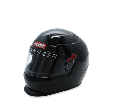 RaceQuip PRO25 Helmets 277007RQP Helmet, PRO25, Full, Gloss Black, Snell SA2025, EPS Liner, No Graphic, 2X-Large, Each