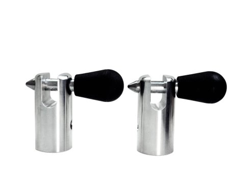 Clevis Bracket - Bolt-On - 3/8 in Pin - Aluminum - Natural - Accu-Force Spring Smasher - Pair