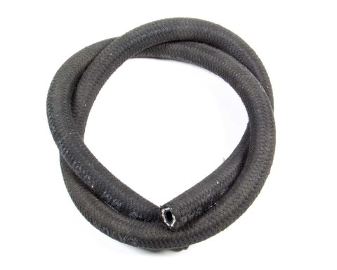 Power Steering Hose - 6 AN - 10 ft - Braided Fabric / Rubber - Black - Each