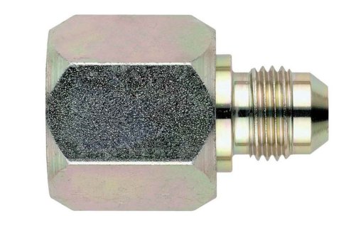 Fitting - Adapter - Straight - 6 AN Female to 4 AN Male - Steel - Zinc Plated - Each