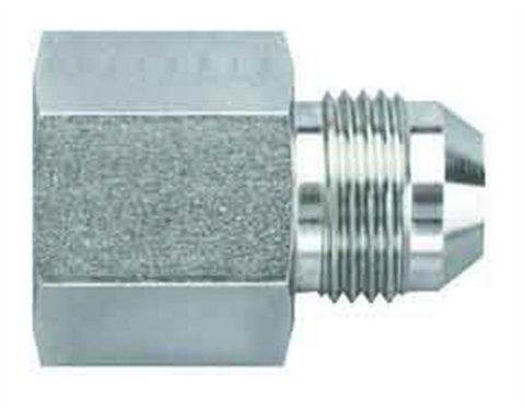 Fitting - Adapter - Straight - 10 AN Female to 8 AN Male - Steel - Zinc Plated - Each