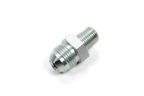 Fitting - Adapter - Straight - 8 AN Male to 1/4 in NPT Male - Steel - Zinc Plated - Each