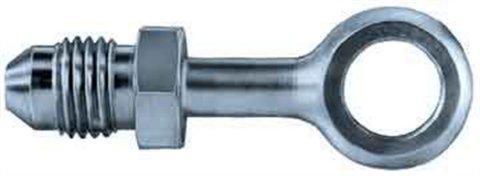 Fitting - Adapter Banjo - Straight - 4 AN Male to 10 mm Banjo - Steel - Zinc Oxide - Pair