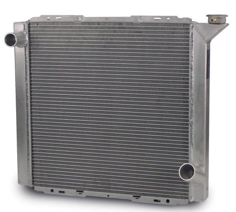 Radiator - Lightweight - 22 in W x 19 in H x 1.25 in D - Driver Side Inlet - Passenger Side Outlet - Aluminum - Natural - Each