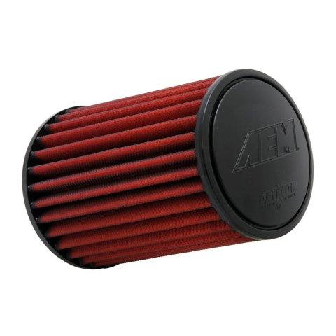 Air Filter Element - DryFlow - Clamp-On - Conical - 6 in Base - 5-1/8 in Top Diameter - 8-1/8 in Tall - 3 in Flange - Synthetic - Red - Universal - Each