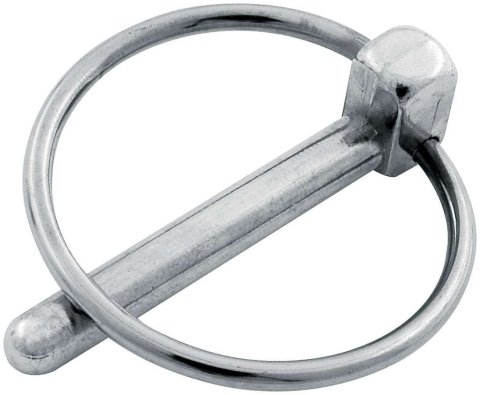 Torsion Clip - 0.25 in OD - Steel - Zinc Plated - Hood Pins - Set of 50