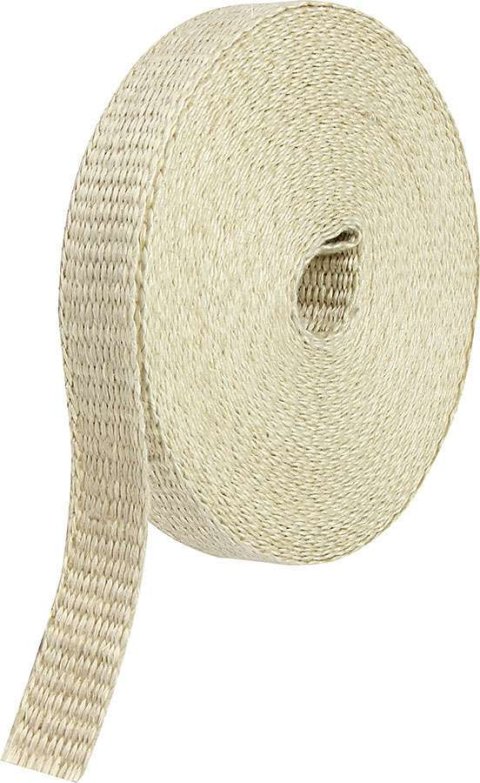 Exhaust Wrap - 1 in Wide - 50 ft Roll - Woven Fiberglass - Natural - Each