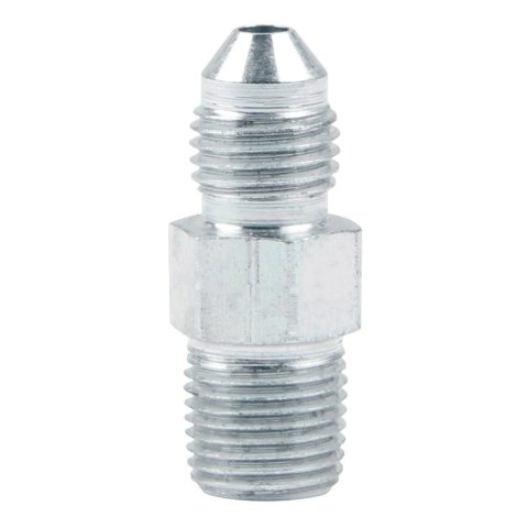 Fitting - Adapter - Straight - 3 AN Male to 1/8 in NPT Male - Steel - Zinc Oxide - Pair