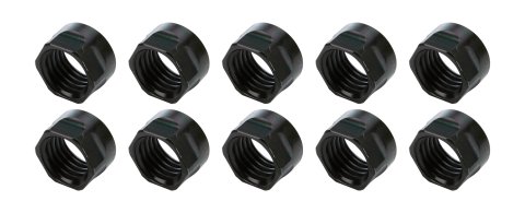 Nut - 1-8 in Thread - Steel - Black Oxide - Jack Bolts - Set of 10