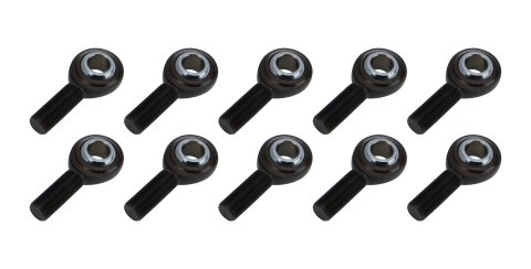 Rod End - Pro Series - Spherical - 5/8 in Bore - 5/8-18 in Right Hand Male Thread - PTFE Lined - Chromoly - Black Oxide - Set of 10