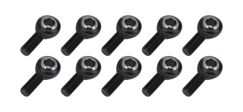 Rod End - Pro Series - Spherical - 3/4 in Bore - 3/4-16 in Left Hand Male Thread - PTFE Lined - Chromoly - Black Oxide - Set of 10