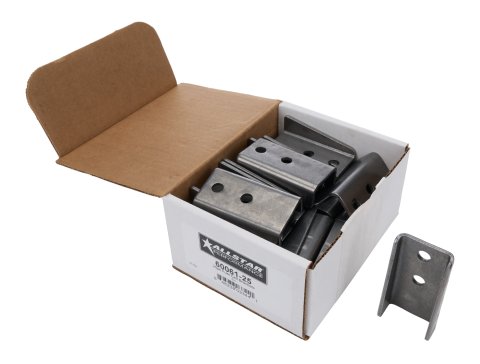 Fuel Cell Mount - Weld-On - 0.375 in Holes - 3 in Long - Steel - Natural - Universal - Set of 25