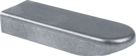 Chassis Bracket - Flat - Gusseted - 0.125 in Thick - Steel - Natural - Set of 10