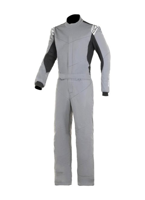 Driving Suit - Vapor - 1-Piece - SFI 3.2A/5 - Triple Layer - Aramid - Gray / Black - Size 60 - X-Large - Each