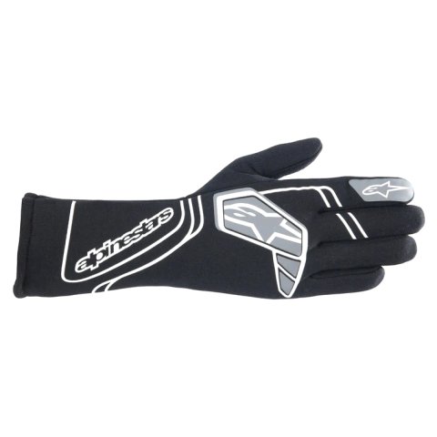 Driving Gloves - Tech-1 Start V4 - SFI 3.3/5 - 2 Layer - Aramid / Silicone - Elastic Cuff - Black - Large - Pair