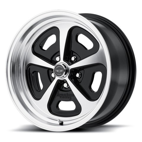 Wheel - 500 Mono Cast - 17 x 7 in - 4.500 in Backspace - 5 x 4.50 in Bolt Pattern - Aluminum - Black Paint / Machined Center - Machined Lip - Each