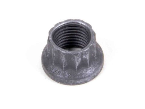 Nut - Locking - 3/8-24 in Thread - 7/16 in 12 Point Head - Mechanical - Steel - Cadmium - Each