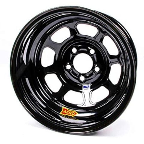 Wheel - 52-Series - 15 x 8 in - 2.000 in Backspace - 5 x 4.75 in Bolt Pattern - Steel - Black Powder Coat - Each