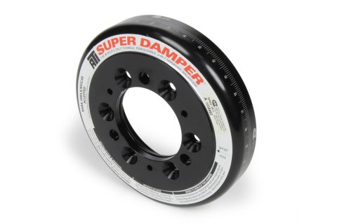 Harmonic Balancer Shell - 6.325 in OD - SFI 18.1 - Aluminum - Black Paint - ATI Super Damper - Internal Balance - Chevy Front - Each