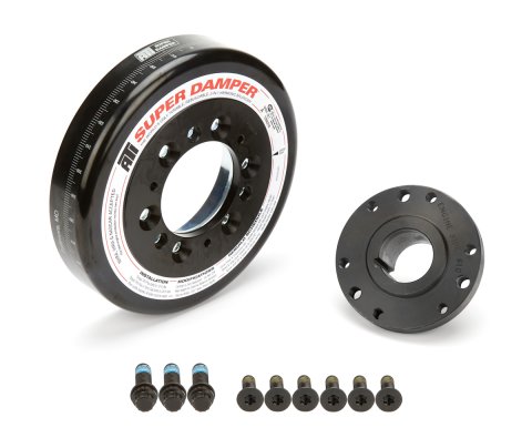 Harmonic Balancer - Super Damper - 7.074 in OD - SFI 18.1 - Steel - Black Oxide - Internal Balance - Big Block Ford - Each