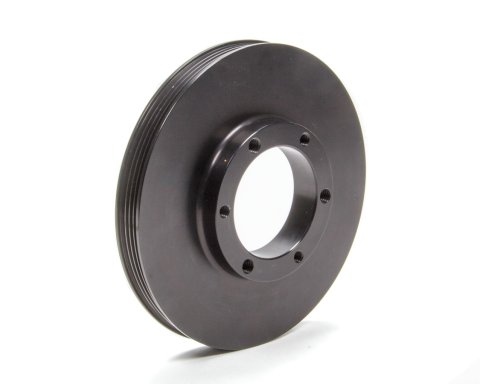Harmonic Balancer Shell - 6.325 in OD - SFI 18.1 - Steel - Black Paint - ATI Super Damper - Internal Balance - Chevy Front - Each