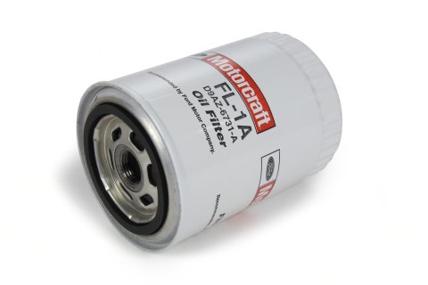 Oil Filter - Canister - Screw-On - 3/4-16 in Thread - Steel - White Paint - Ford - Each