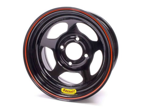 Wheel - Inertia Advantage - 13 x 7 in - 3.000 in Backspace - 4 x 4.25 in Bolt Pattern - Steel - Black Powder Coat - Each