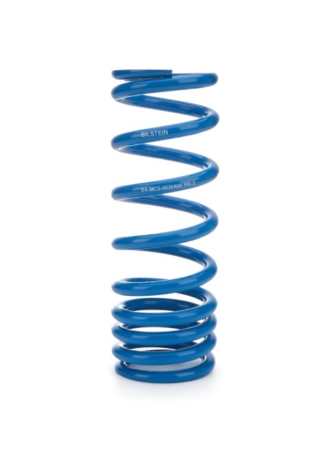 Coil Spring - Coil-Over - 2.5 in ID - 10 in Length - Progressive - 2 in Coil Bind - Steel - Blue Powder Coat - Each