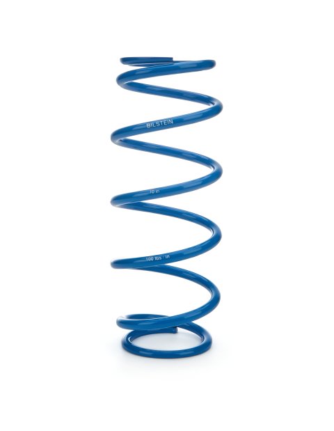Coil Spring - Coil-Over - 2.5 in ID - 10 in Length - 100 lb/in Spring Rate - Steel - Blue Powder Coat - Each