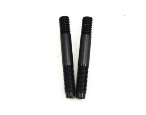 Supercharger Stud - XL - 7/16 in Thread - 3 in Long - Aluminum - Black Anodized - Blower Shop Superchargers - Pair