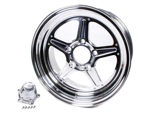 Wheel - Street Lite - 15 x 8 in - 4.500 in Backspace - 5 x 4.75 in Bolt Pattern - Aluminum - Polished / Machined Center - Polished Lip - Each