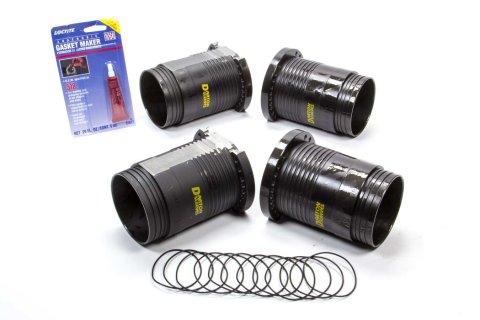 Cylinder Sleeve - 3.298 in Bore - 5.500 in Height - 3.750 in OD - 0.285 in Wall - Steel - Honda B-Series - Set of 4