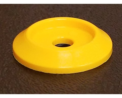 Countersunk Bolt Kit - 1/4-20 in Thread - 1.375 in Long - Hex Head - Countersunk Washers / Nuts - Plastic / Steel - Yellow - Set of 10
