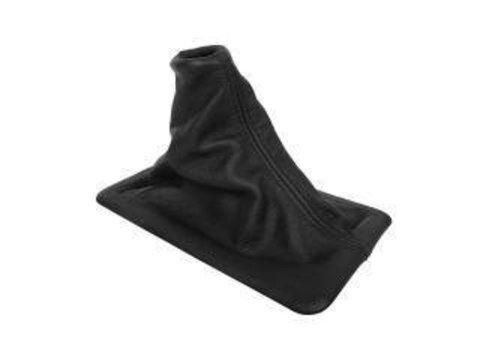 Shifter Boot - Rectangular - Leather - Black - Ford Mustang 2005-09 - Each