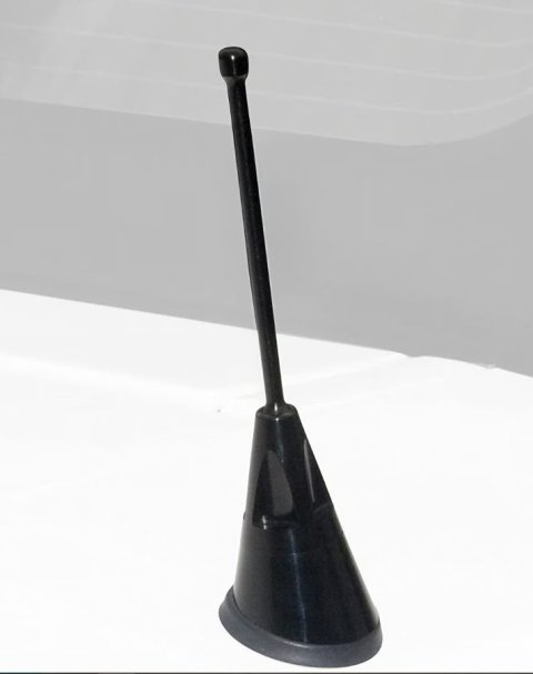 Antenna - 4 in Tall - Aluminum - Black Anodized - Ford Mustang 2010-14 - Each