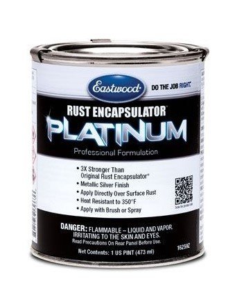 Paint - Rust Encapsulator Platinum - Metallic Silver - 1 pt Can - Each