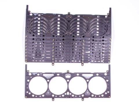 Cylinder Head Gasket - PermaTorque MLS - 4.100 in Bore - 0.041 in Compression Thickness - Multi-Layer Steel - Small Block Chevy - Set of 10