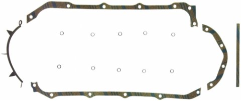 Oil Pan Gasket - Multi-Piece - Cork / Rubber - Buick / Oldsmobile / Pontiac V8 - Kit